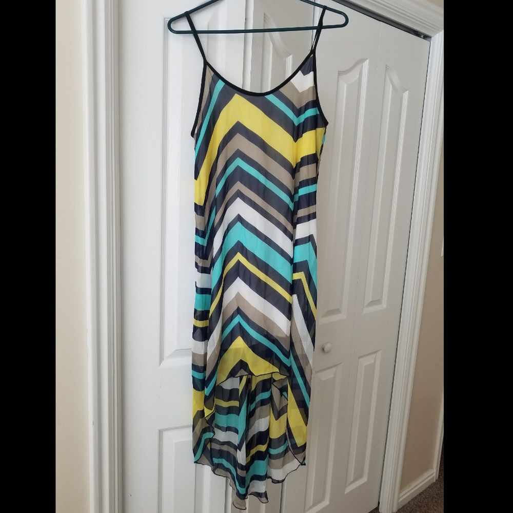 High low shift dress